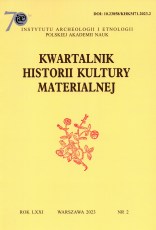Kwartalnik Historii Kultury Materialnej 71/2 2023