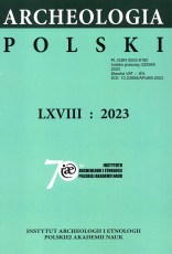 Archeologia Polski LXVIII 2023