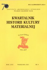 Kwartalnik Historii Kultury Materialnej 71/4 2023